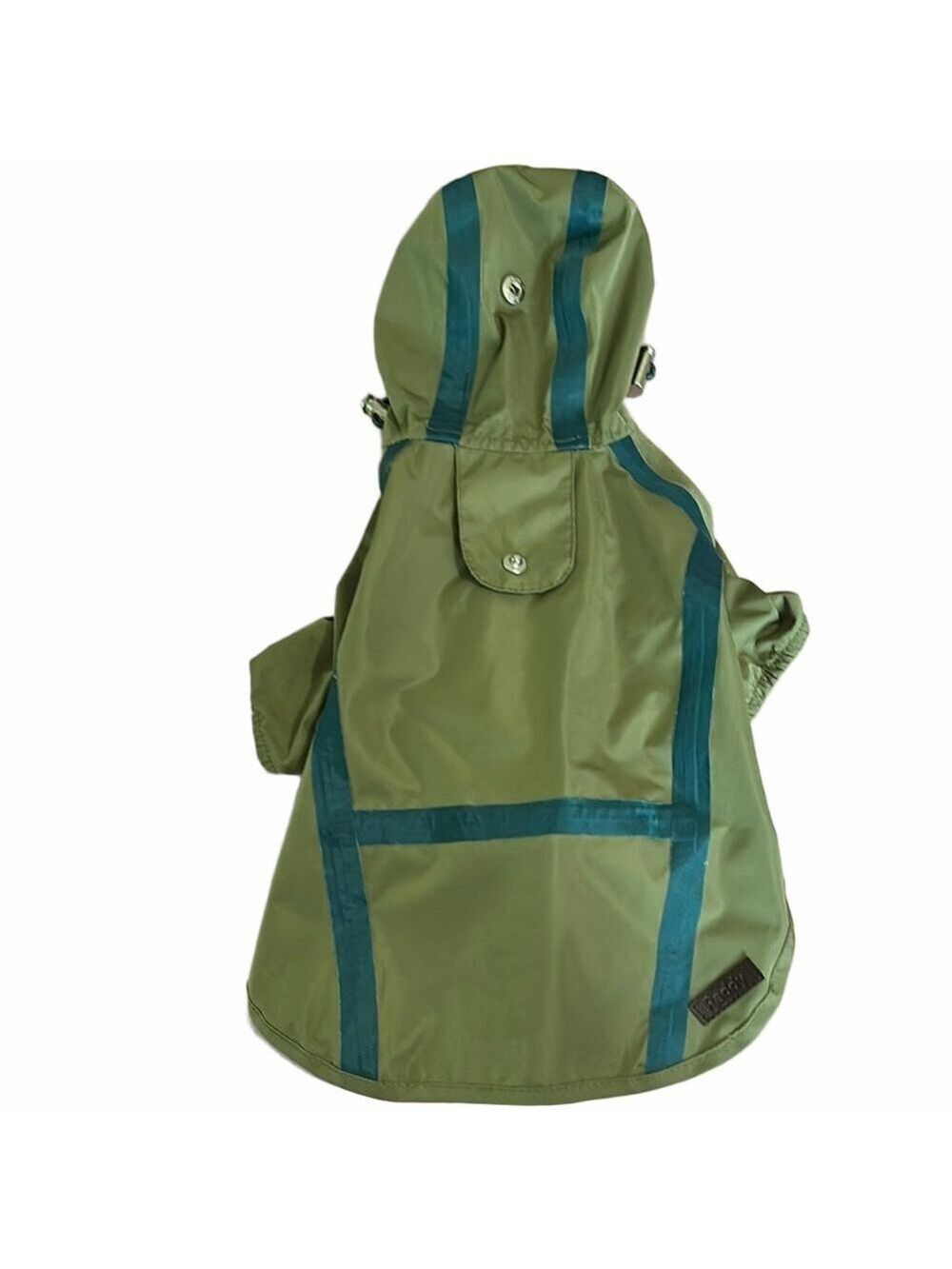 Dog Raincoat Green Hooded